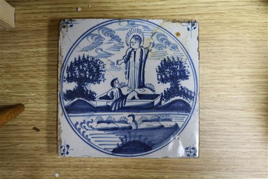 Fifteen Delft tiles